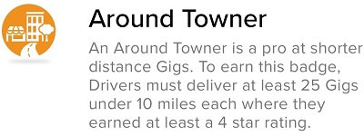 Roadie Around Towner Badge