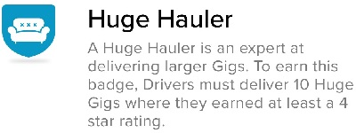 Roadie Huge Hauler Badge