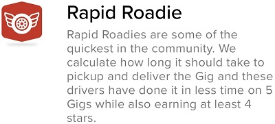 Rapid Roadie Badge