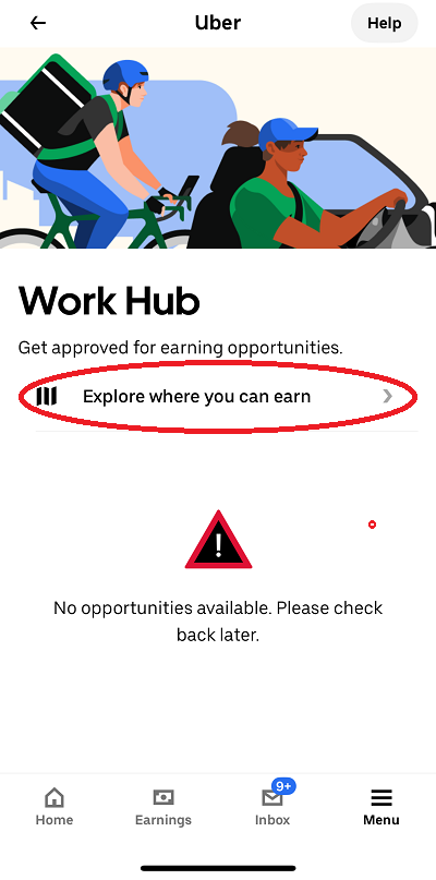Uber App Work Hub