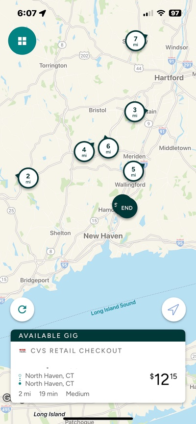 Roadie Driver Pay For CVS Retail Checkout Delivery